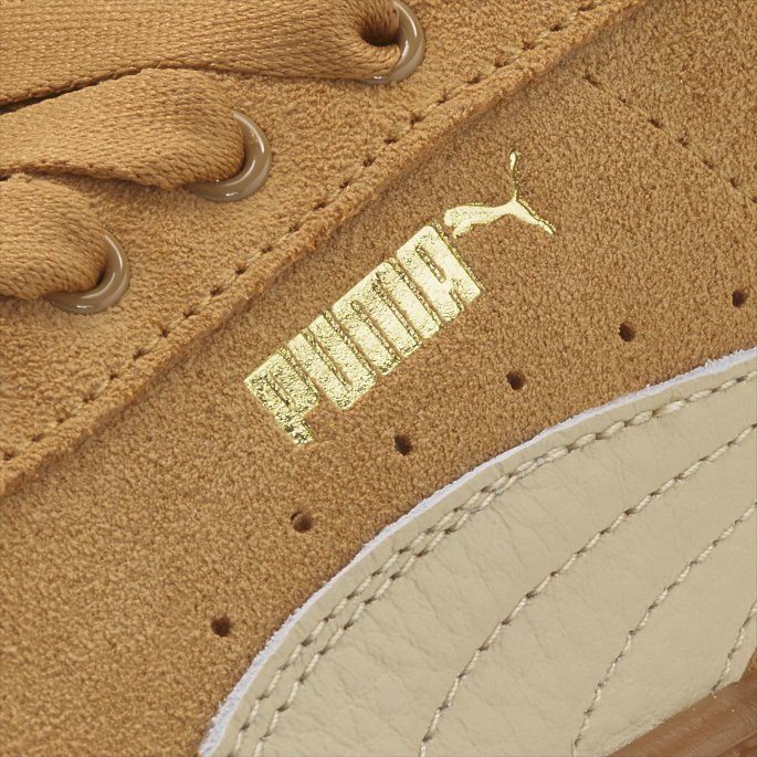 Puma På Tilbud Desert Tan Mayze Wedge Semsket Dame Joggesko