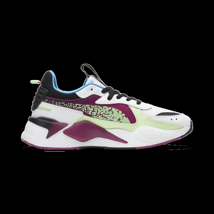 Puma På Tilbud Hvit-fizzy Lime-fuchsia Rs-x Blaster Joggesko