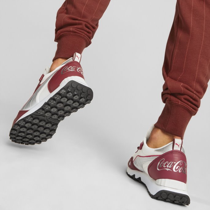 Puma På Tilbud X Coca-cola Rider Fv Sneaker Intens Rød-sølv-elfenben Glød