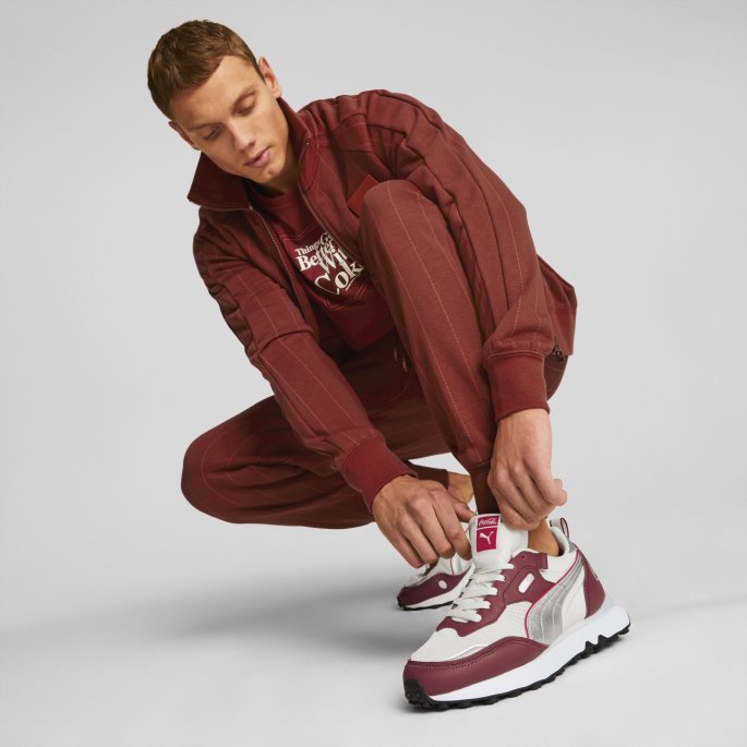 Puma På Tilbud X Coca-cola Rider Fv Sneaker Intens Rød-sølv-elfenben Glød