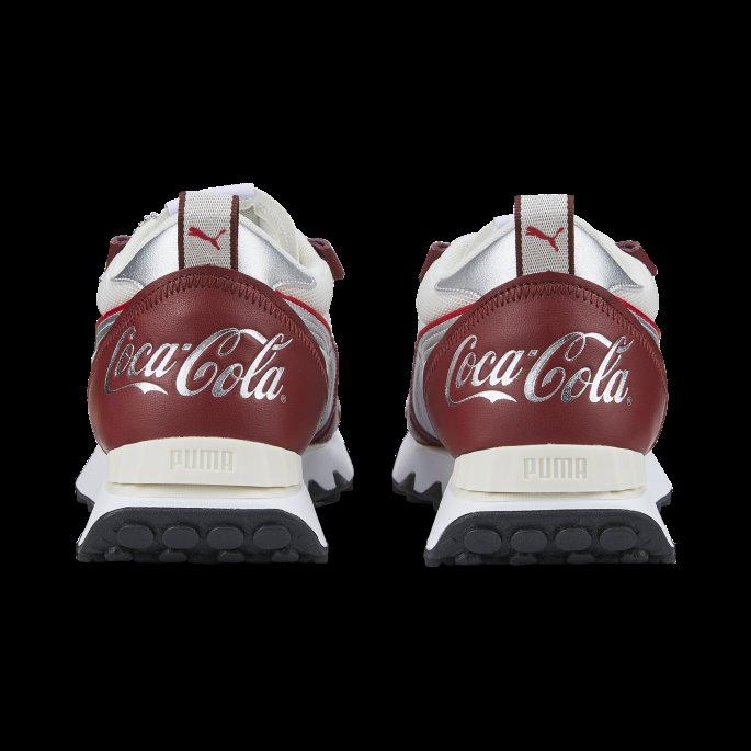 Puma På Tilbud X Coca-cola Rider Fv Sneaker Intens Rød-sølv-elfenben Glød
