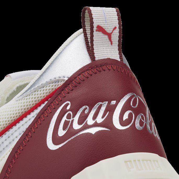 Puma På Tilbud X Coca-cola Rider Fv Sneaker Intens Rød-sølv-elfenben Glød
