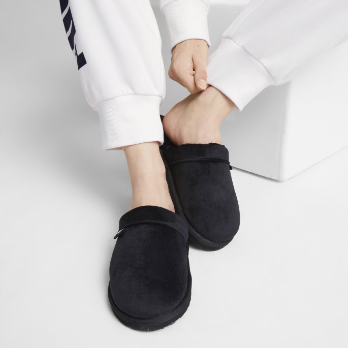 Puma På Tilbud Fluff Mule Bx Tøfler Dame Svart-hvit