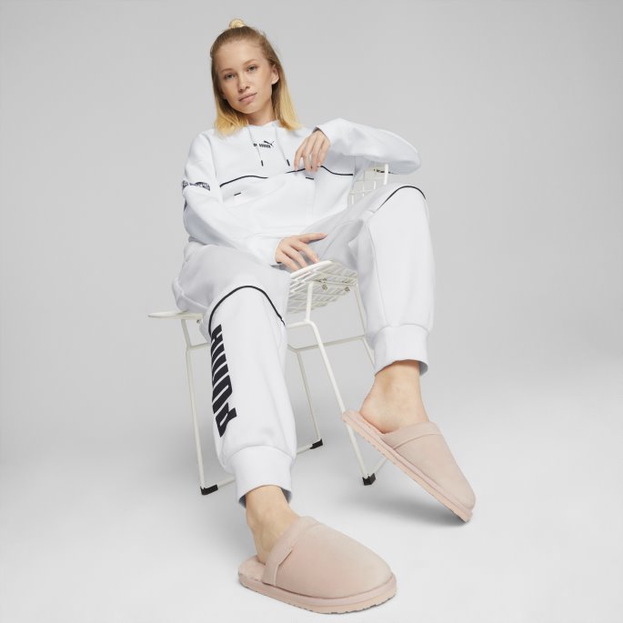 Puma På Tilbud øy Rosa-rosa Kvarts Fluff Mule Bx Tøfler Kvinner