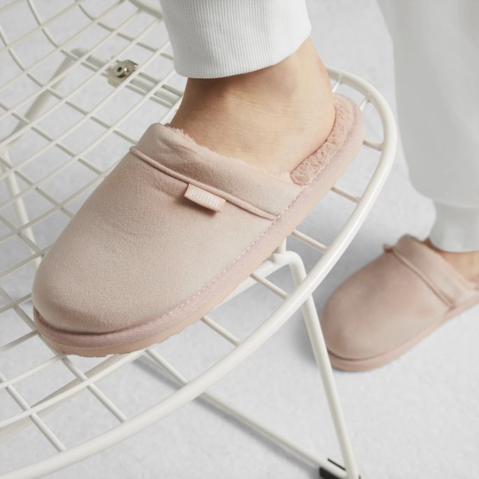 Puma På Tilbud øy Rosa-rosa Kvarts Fluff Mule Bx Tøfler Kvinner