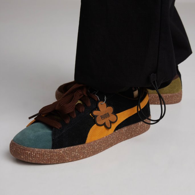 Sjokolade-oliven-oransje-grønn Puma På Tilbud X Fordeler Og Mini Semsket Vtg Joggesko