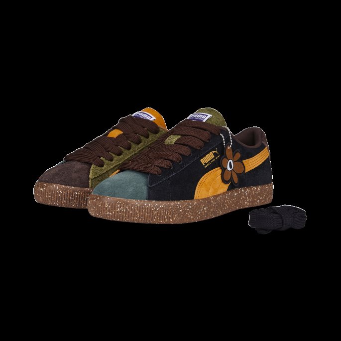 Sjokolade-oliven-oransje-grønn Puma På Tilbud X Fordeler Og Mini Semsket Vtg Joggesko