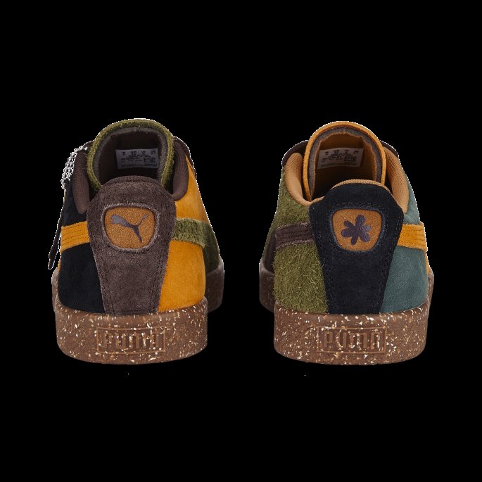 Sjokolade-oliven-oransje-grønn Puma På Tilbud X Fordeler Og Mini Semsket Vtg Joggesko