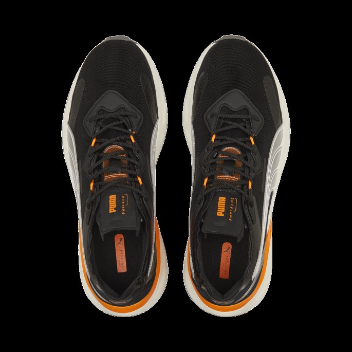 Pwrframe Aerogram Blaze Joggesko Puma På Tilbud Svart-vibrerende Oransje