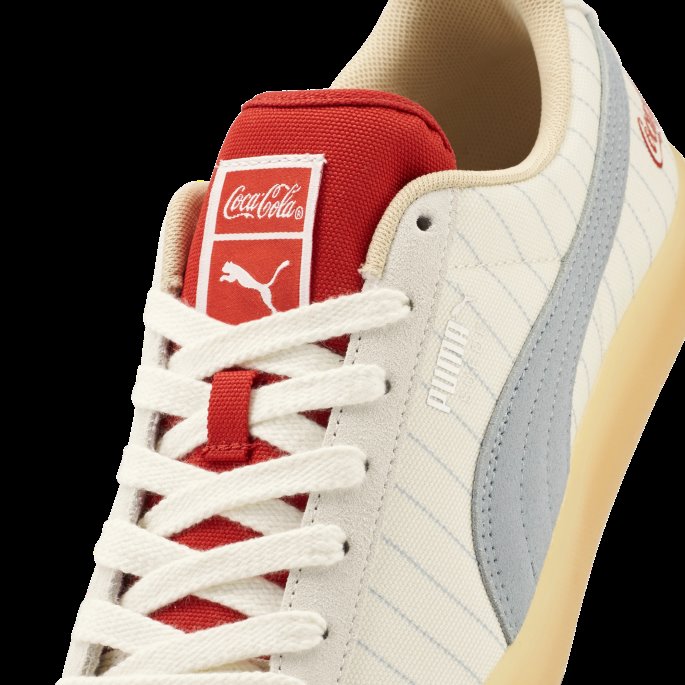 Puma På Tilbud X Coca-cola Sneaker I Semsket Skinn Ivory Glow-slate