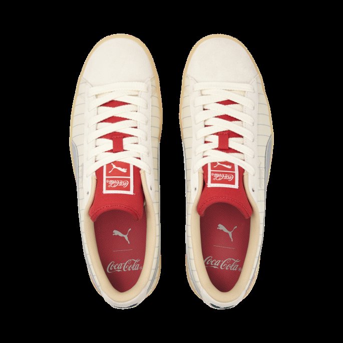 Puma På Tilbud X Coca-cola Sneakers I Semsket Skinn Elfenben Glød-skifer