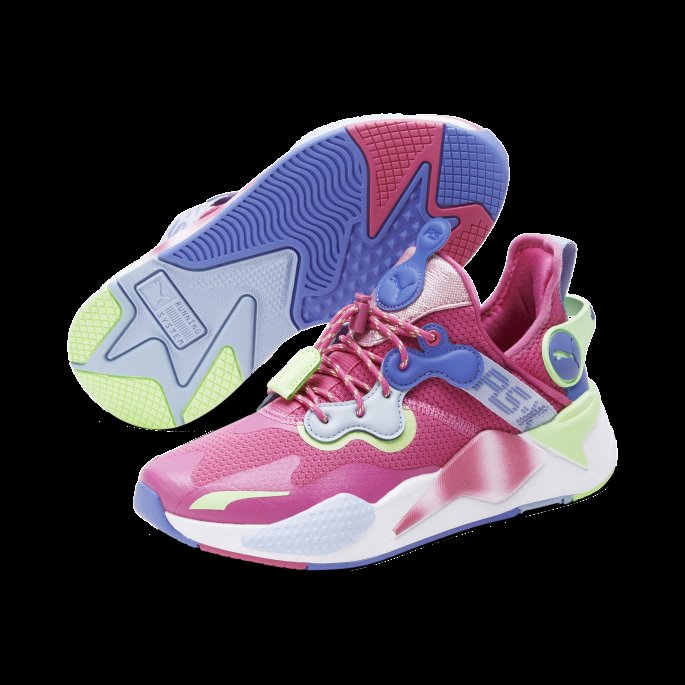 Rs-x T3ch Hm Joggesko For Kvinner Sjokkerende Rosa-baja Blå-serenity Puma På Salg