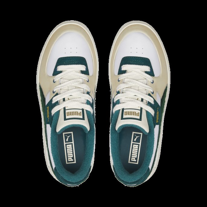 Puma På Tilbud Cali Dream Ivy League Joggesko For Kvinner Whisper White-varsity Green