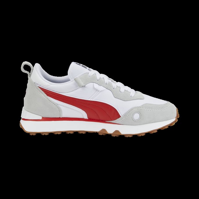 Hvit-platina Grå Puma På Tilbud Essentials Rider Fv Joggesko
