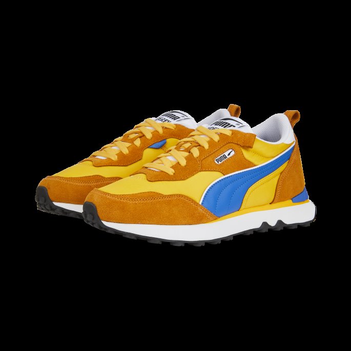 Mandarin-oransje Murstein Puma På Tilbud Rider Fv Essentials Joggesko