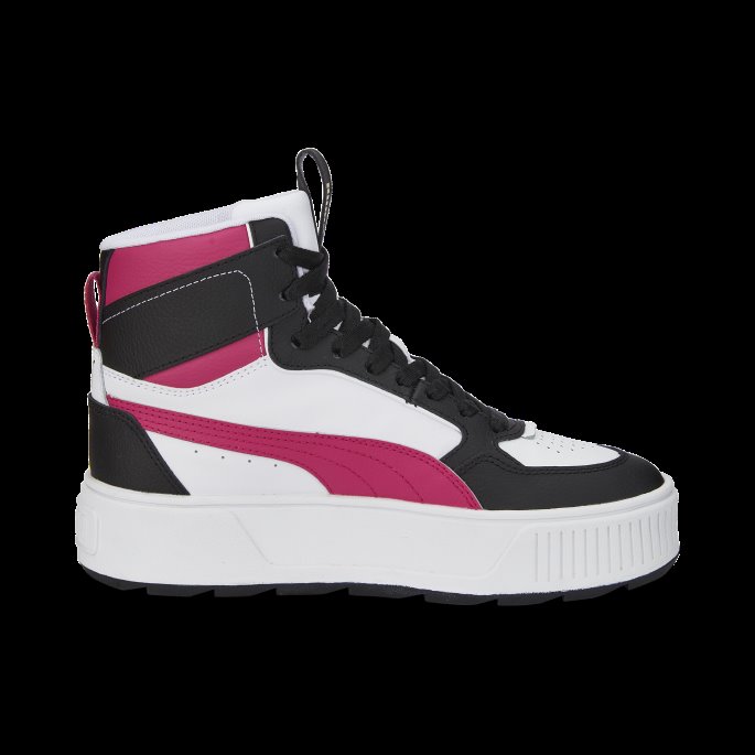 Puma På Tilbud Karmen Rebel Mid Sneakers Dame Hvit-Beetroot Purple