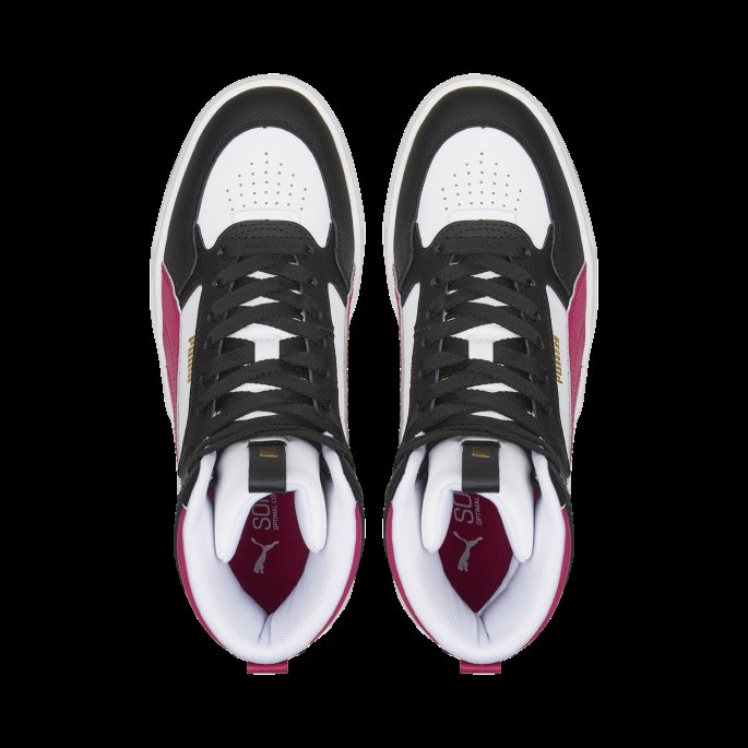 Puma På Tilbud Karmen Rebel Mid Sneakers Dame Hvit-Beetroot Purple