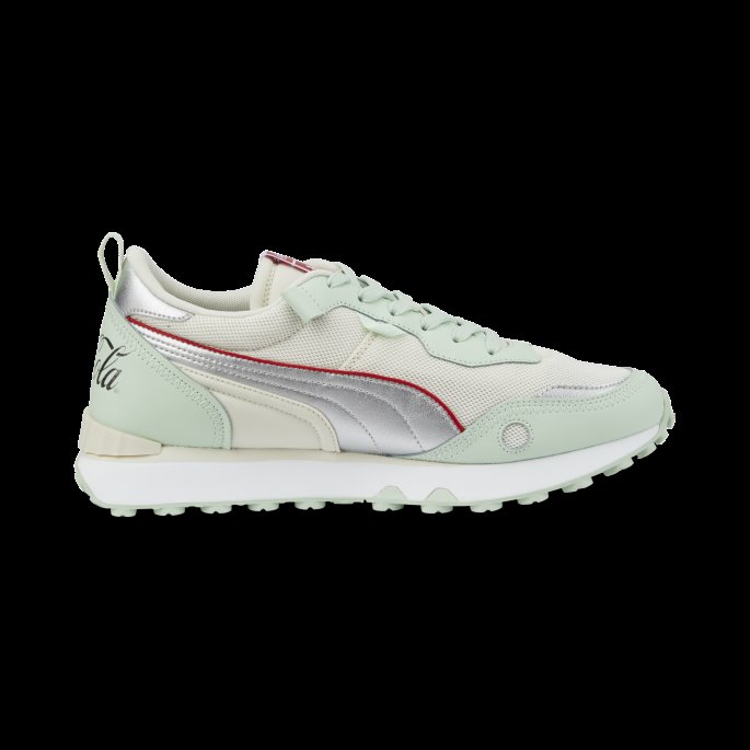 Puma På Tilbud X Coca-cola Rider Fv Sneakers I Begrenset Opplag Gossamer Grønn-sølv