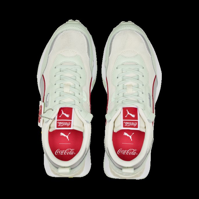 Puma På Tilbud X Coca-cola Rider Fv Sneakers I Begrenset Opplag Gossamer Grønn-sølv