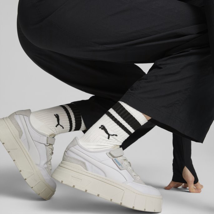 Mayze Stack Polstrede Joggesko Dame Puma På Tilbud Hvit