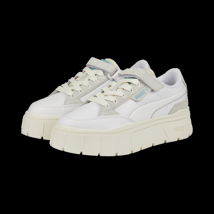 Mayze Stack Polstrede Joggesko Dame Puma På Tilbud Hvit