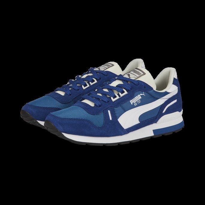 Rx 737 Vintage Joggesko Lake Blåflammende Blå Puma På Salg
