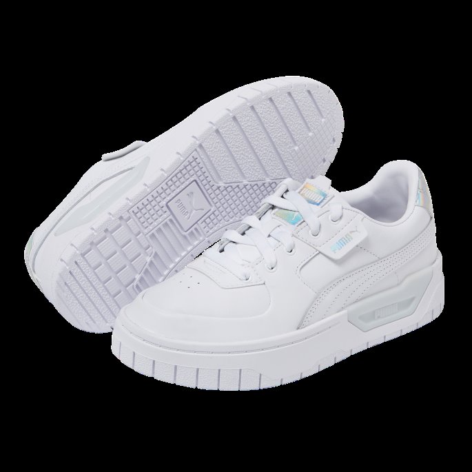 Cali Dream Leather Iriserende Dame Joggesko Puma På Tilbud Hvit