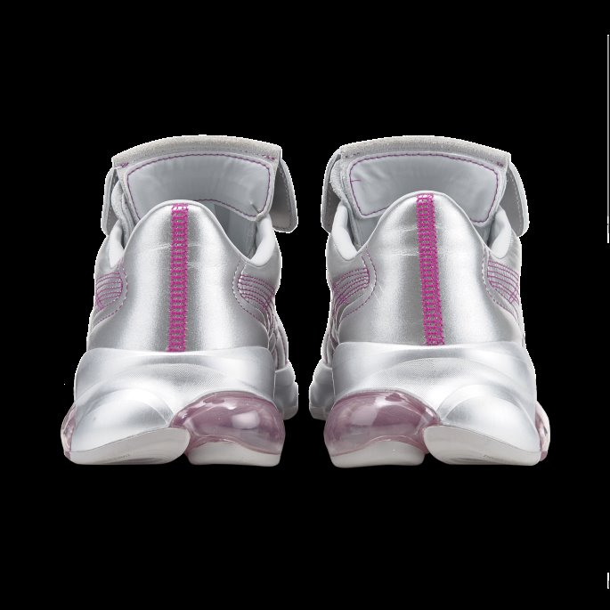 Puma På Tilbud X Dua Lipa Cell Dome King Metallic Joggesko For Kvinner Sølv-byzantium-rosa Dame