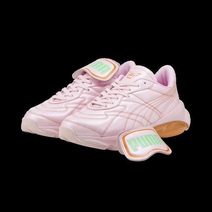 Puma På Tilbud X Dua Lipa Cell Dome King Metallic Dame Joggesko Rosa Dame-gulrot-irsk Grønn