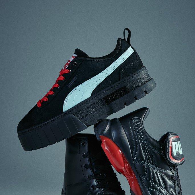 Puma På Tilbud X Dua Lipa Mayze Sd Damesko Sort-blå Glød