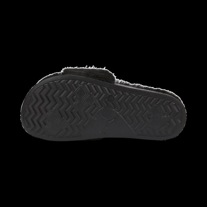 Leadcat 2.0 Fuzz Slides For Kvinner Puma På Tilbud Svart-hvit