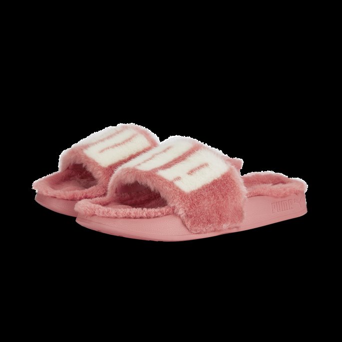 Puma På Tilbud Leadcat 2.0 Fuzz Kvinners Lysbilder Nellik Rosa-hvit