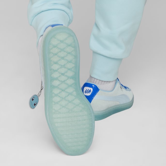 Puma På Tilbud X Pokmon Semsket Skinn Squirtle Sneaker Petit Four-nitro Blå