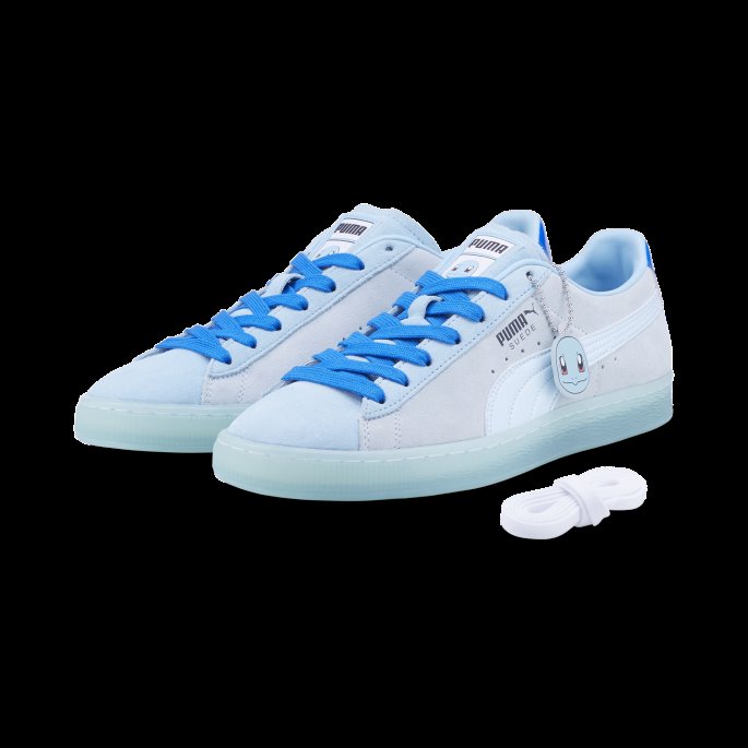 Puma På Tilbud X Pokmon Semsket Skinn Squirtle Sneaker Petit Four-nitro Blå