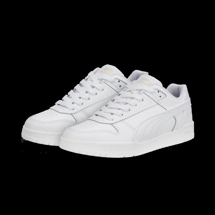 Rbd Game Lave Joggesko Ungdom Puma På Salg Hvit-hvit-lag Gull