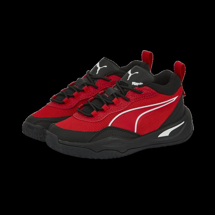 Playmaker Alternative Closure Sneakers Barn Puma På Tilbud Rød-rød-jet Svart-hvit