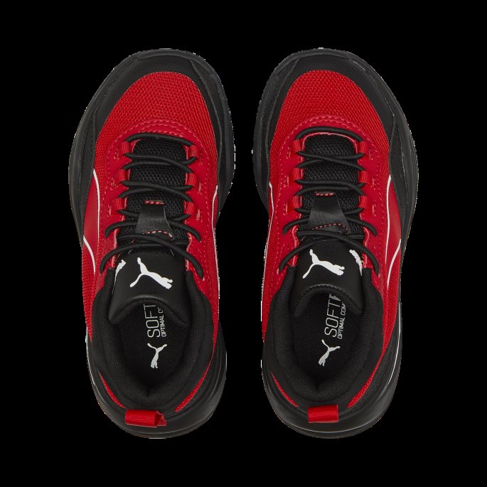 Playmaker Alternative Closure Sneakers Barn Puma På Tilbud Rød-rød-jet Svart-hvit
