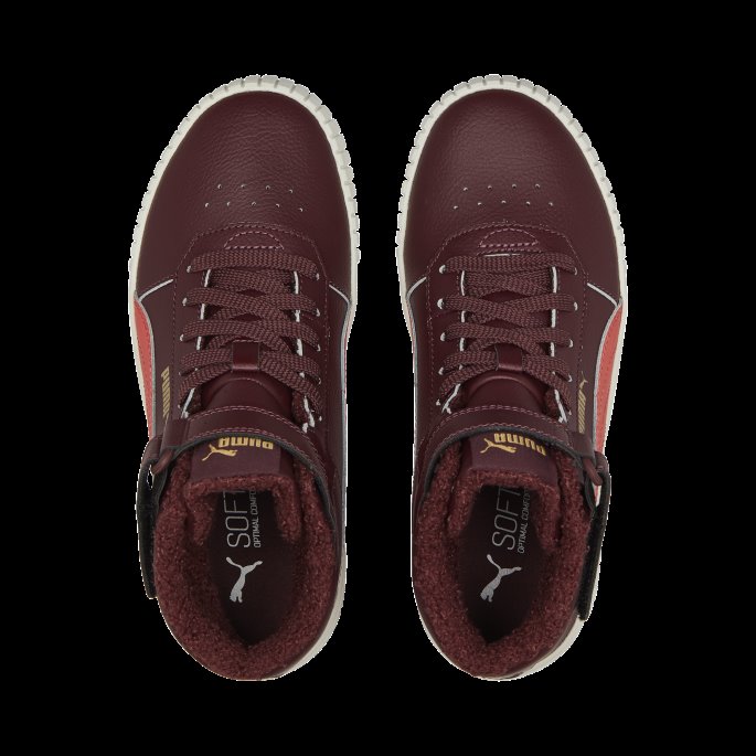 Carina 2.0 Mid Vinter Joggesko Ungdom Aubergine-laks-team Gull Puma På Salg
