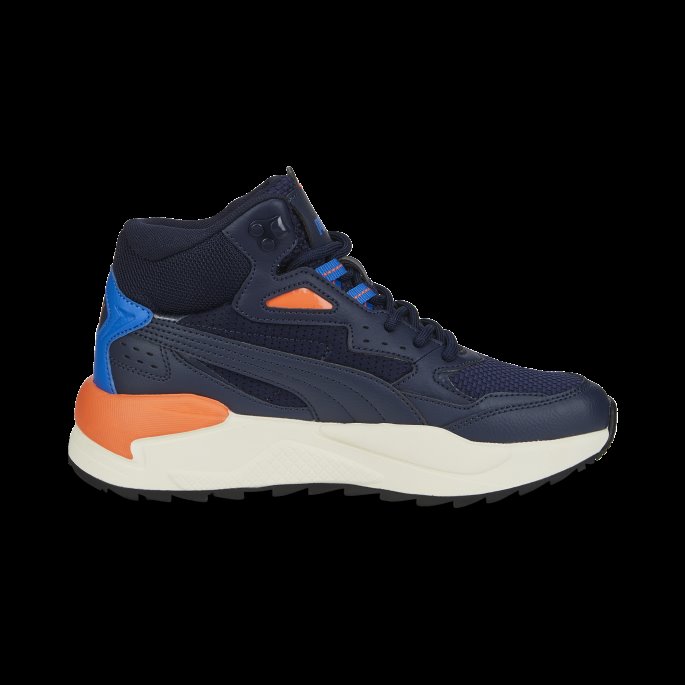 X-ray Speed Mid Wtr Joggesko Ungdom Puma På Salg Peacoat-victoria Blue-nasturtium
