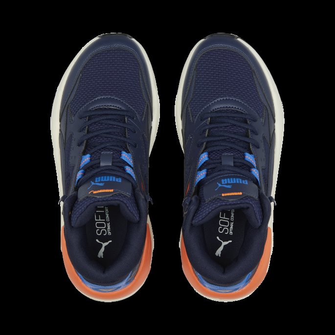 X-ray Speed Mid Wtr Joggesko Ungdom Puma På Salg Peacoat-victoria Blue-nasturtium