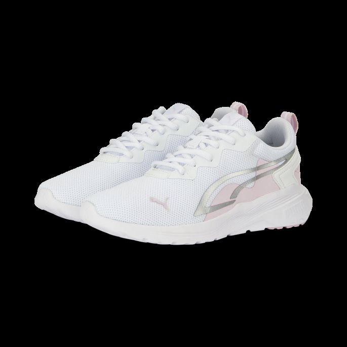 Puma På Tilbud Hvit-perle Rosa-sølv Hele Dagen Aktive Sneakers Ungdom