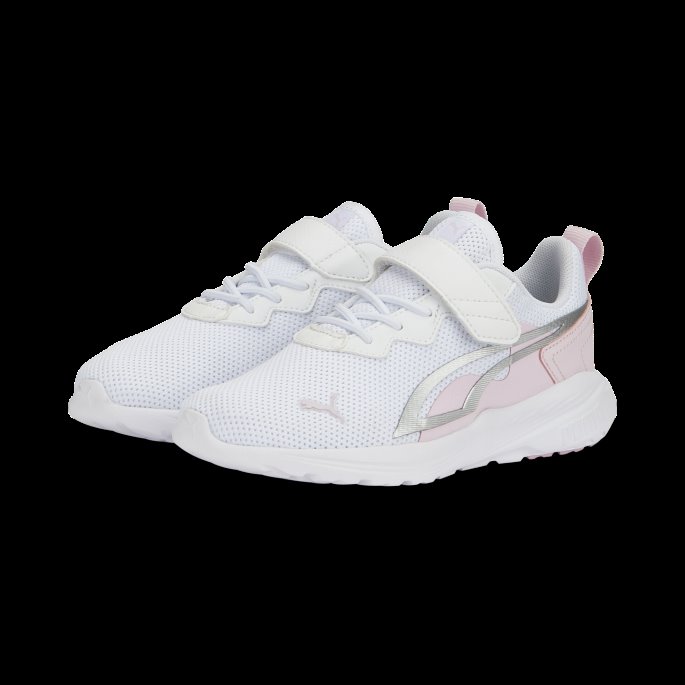 Hvit-perle Rosa-sølv Hele Dagen Aktiv Alternativ Lukking Joggesko Barn Puma På Tilbud