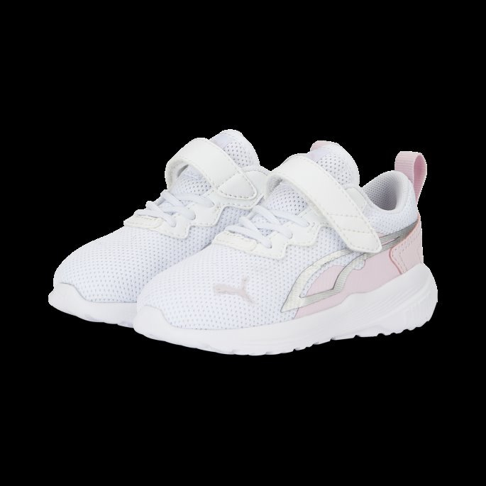 Puma På Tilbud Hvit-perle Rosa-sølv Hele Dagen Aktiv Alternativ Lukking Joggesko Babyer