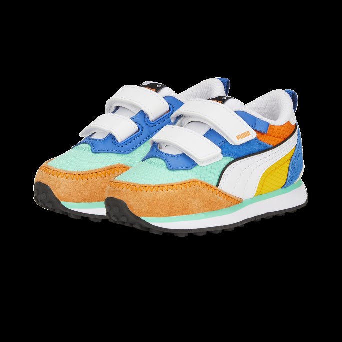 Biscay Grønn-pulserende Oransje Puma På Salg Rider Fv Future Vintage Alternative Closure Joggesko Babyer