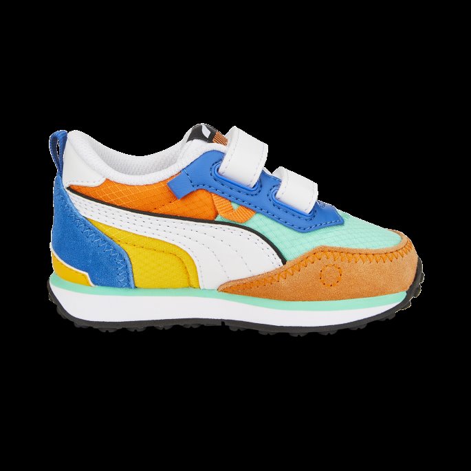 Biscay Grønn-pulserende Oransje Puma På Salg Rider Fv Future Vintage Alternative Closure Joggesko Babyer