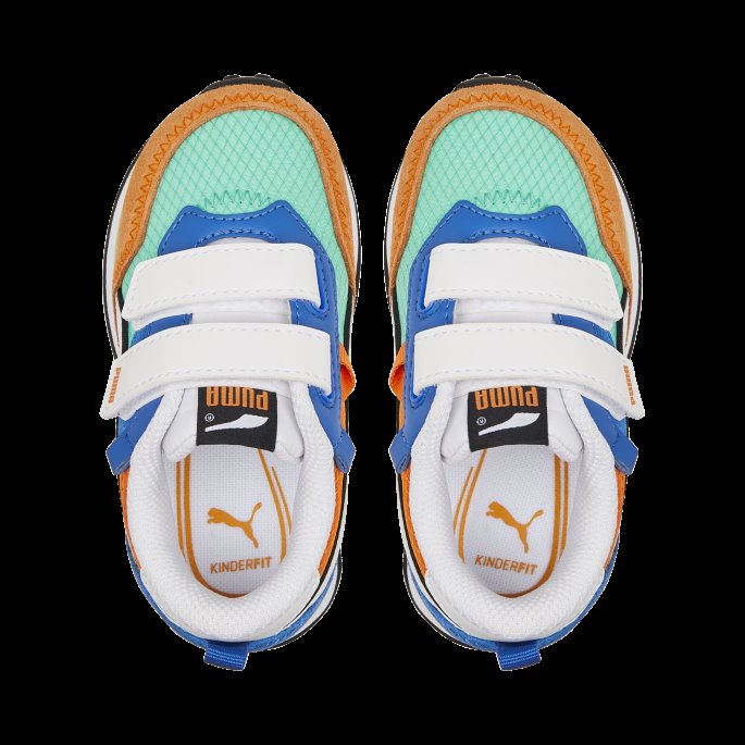 Biscay Grønn-pulserende Oransje Puma På Salg Rider Fv Future Vintage Alternative Closure Joggesko Babyer