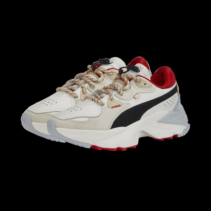 Puma På Tilbud Vaporous Gråbrent Rød Orkid Retro Grade Dame Joggesko