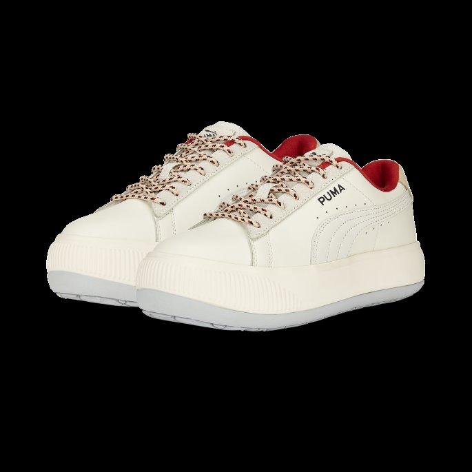 Semsket Skinn Mayu Retro Klasse Dame Joggesko Puma På Tilbud Grå-urørt-platina Grå
