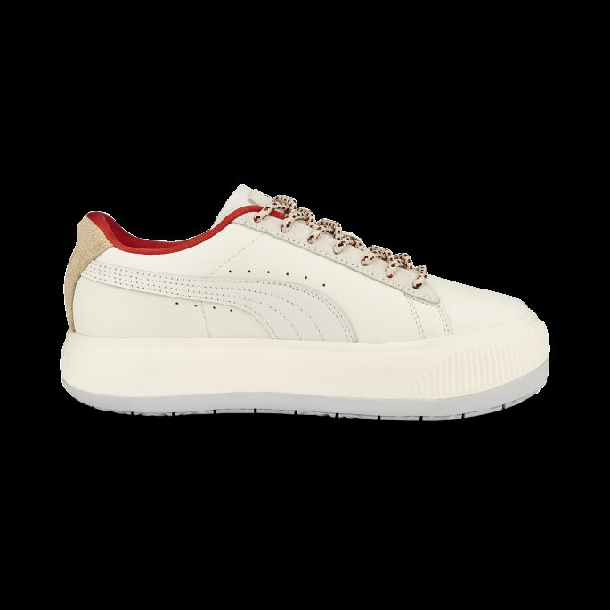 Semsket Skinn Mayu Retro Klasse Dame Joggesko Puma På Tilbud Grå-urørt-platina Grå