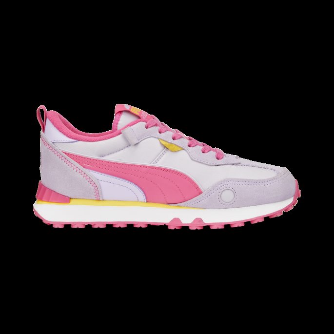 Lys Lavendel-glødende Rosa Puma På Tilbud Rider Fv Vintage Dame Joggesko